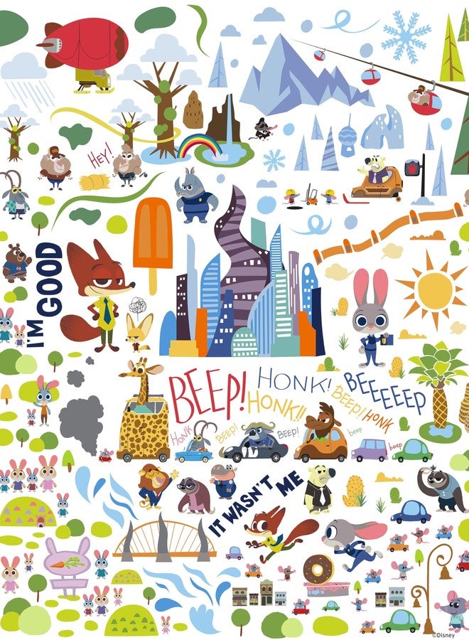 سيكو أحجية الصور المقطوعة من سيكو - ديزني - زوتوبيا - 300 قطعة كبيرة الحجم - Image 1